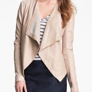 Halogen waterfall tan/nude faux jacket